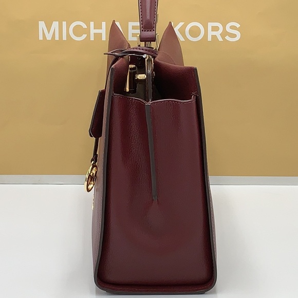 MICHAEL KORS PENELOPE LARGE TOP HANDLE MERLOT MULTI COLOR - Picture 11 of 16